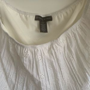 Off the shoulder cropped top